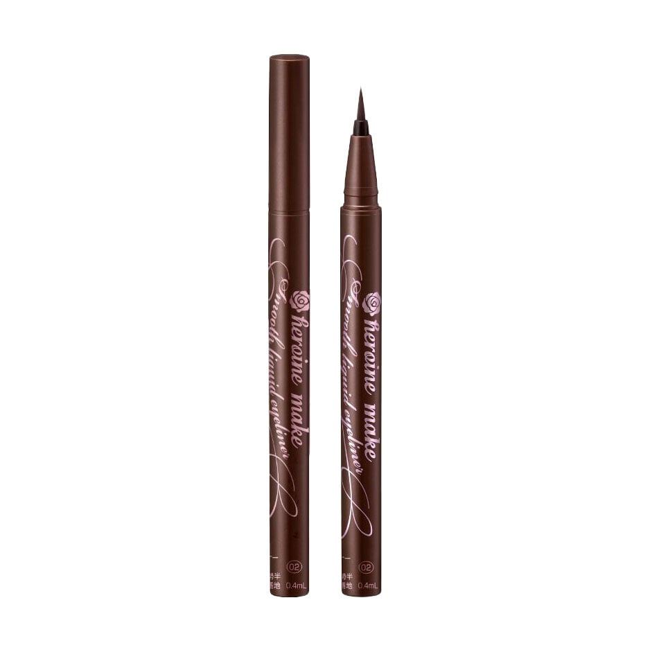 Рідка підводка для очей Isehan Heroine Make Smooth Liquid Eyeliner Super Keep 02 Bitter Brown, 0.4 мл