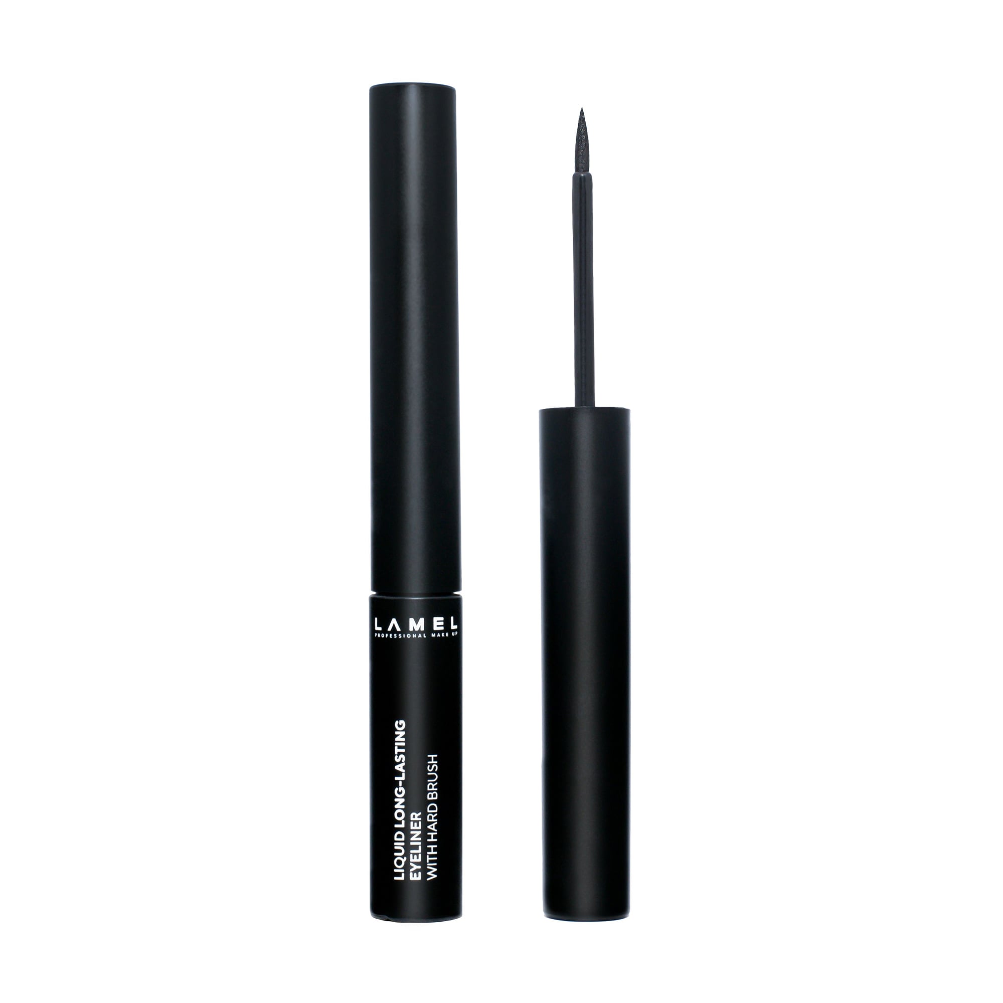 Рідка підводка для очей LAMEL Make Up Liquid Long-Lasting Eyeliner With Hard Brush з жорстким пензлем, 402, 4 мл